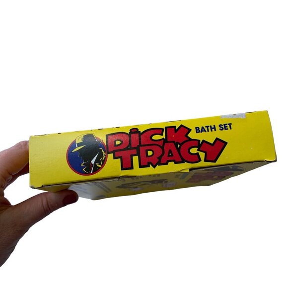 Dick Tracy Vintage Grimestoppers Bath Set Vintage New - Picture 6 of 9